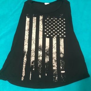 American flag tank
